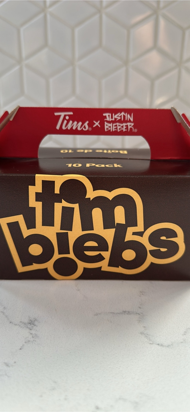 TimBiebs Tim Hortons x Justin Bieber Box of 10