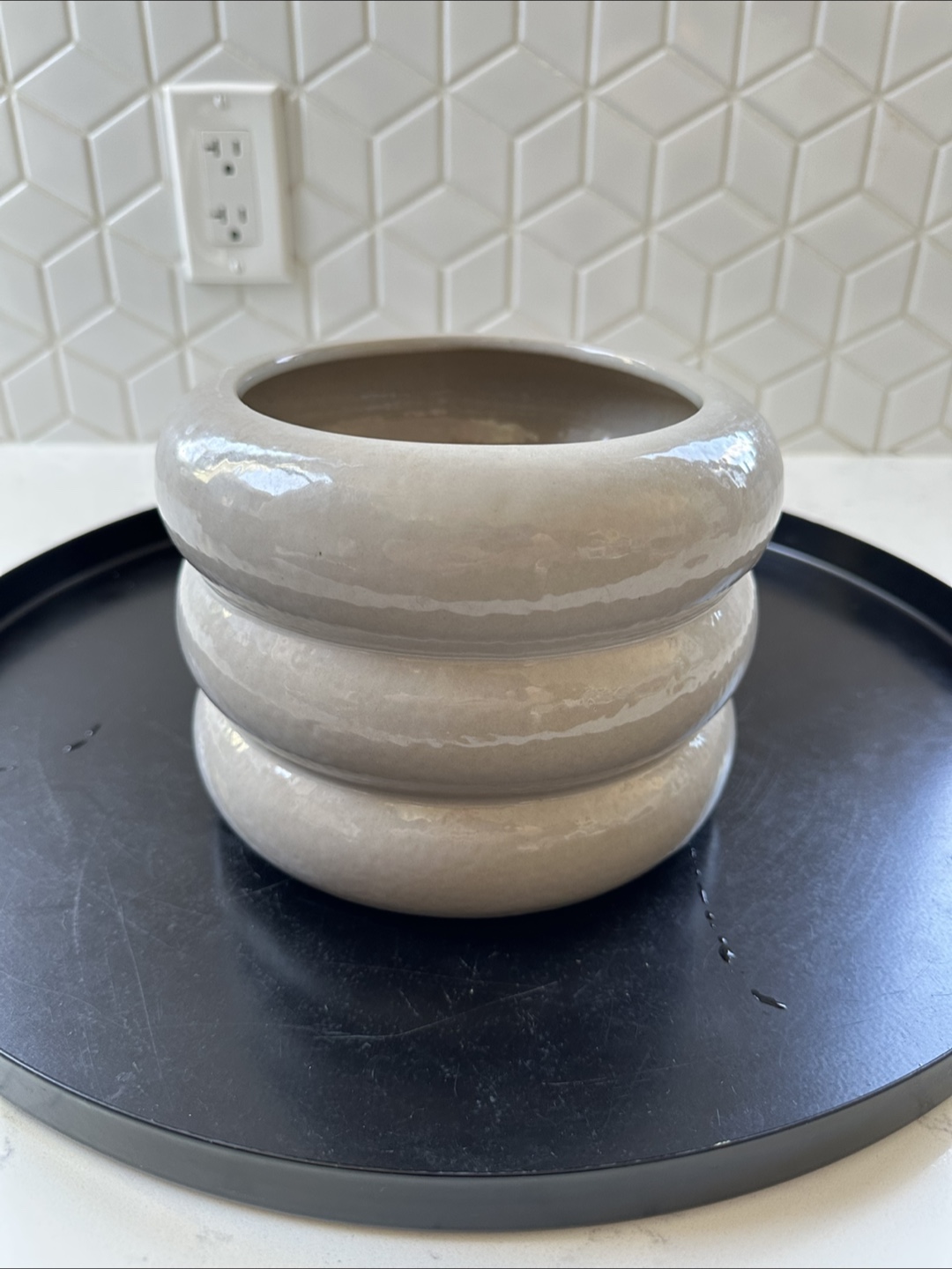 Set of 3 Modern Ceramic Planters, Maison Simon - photo 2
