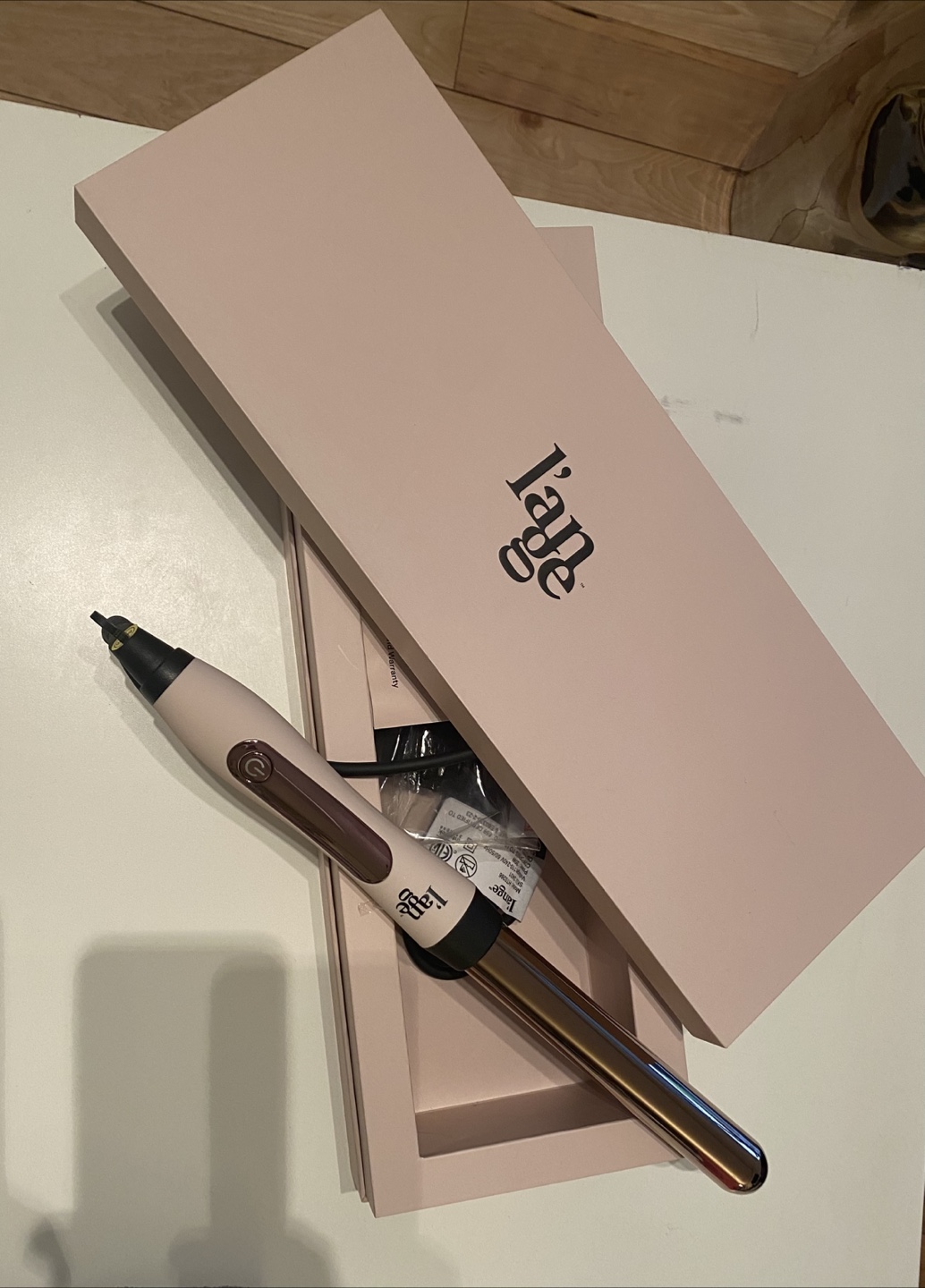 L'ange Le Curl titanium curling wand