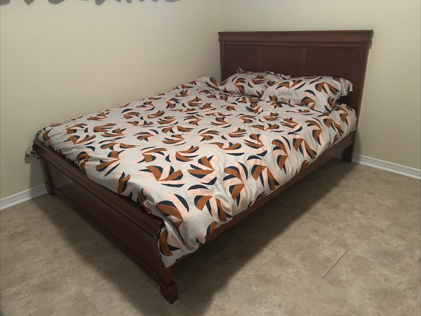 Closing sale-brand new queen solid wood bed frame