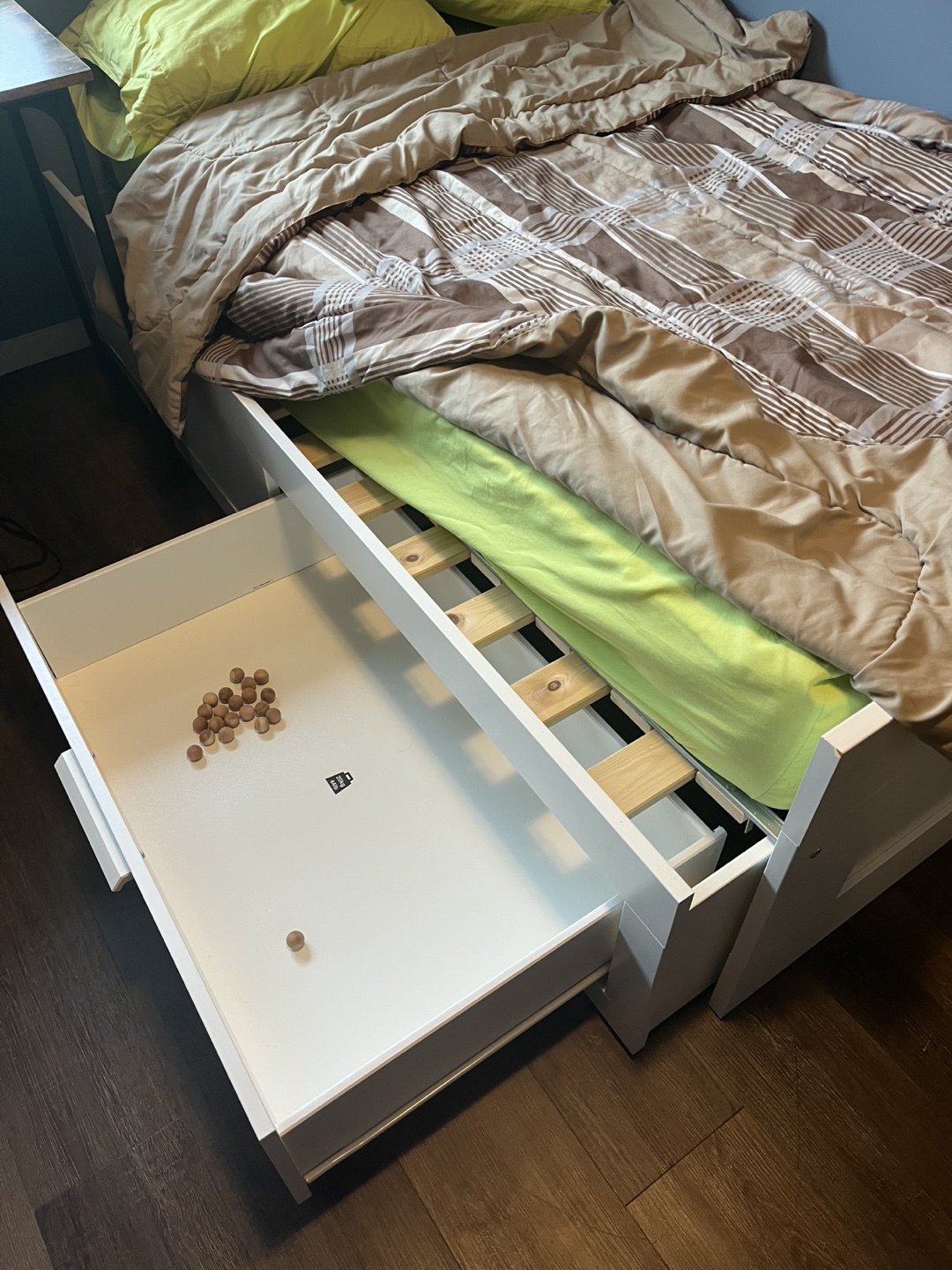 IKEA Twin-Size Bed Frame with Storage Drawer - photo 4