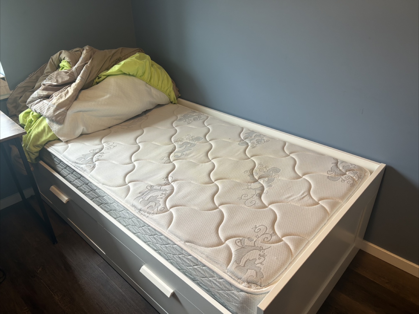 IKEA Twin-Size Bed Frame with Storage Drawer - photo 2
