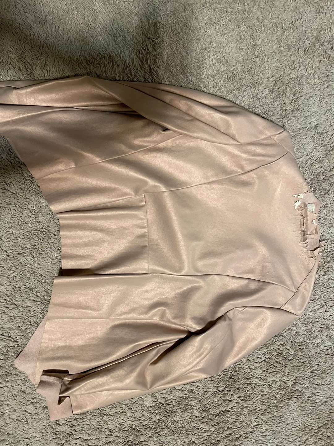 Gorgeous Blush Pink Open Front Blazer image indicator(2)