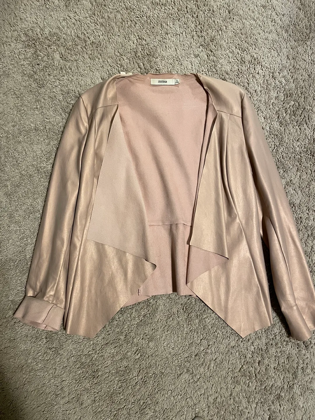 Gorgeous Blush Pink Open Front Blazer thumbnail