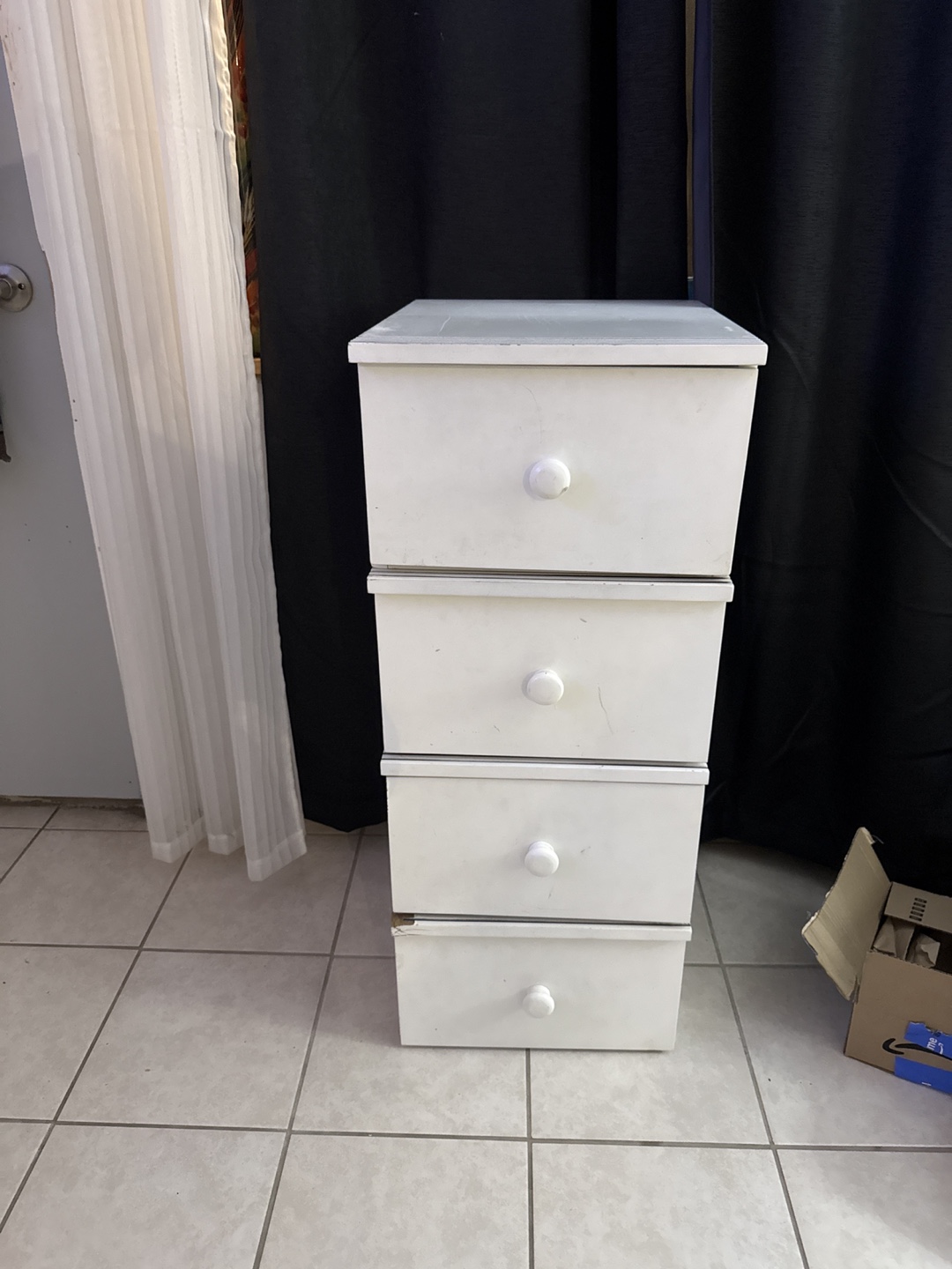White Wooden Stackable Dresser - photo 3