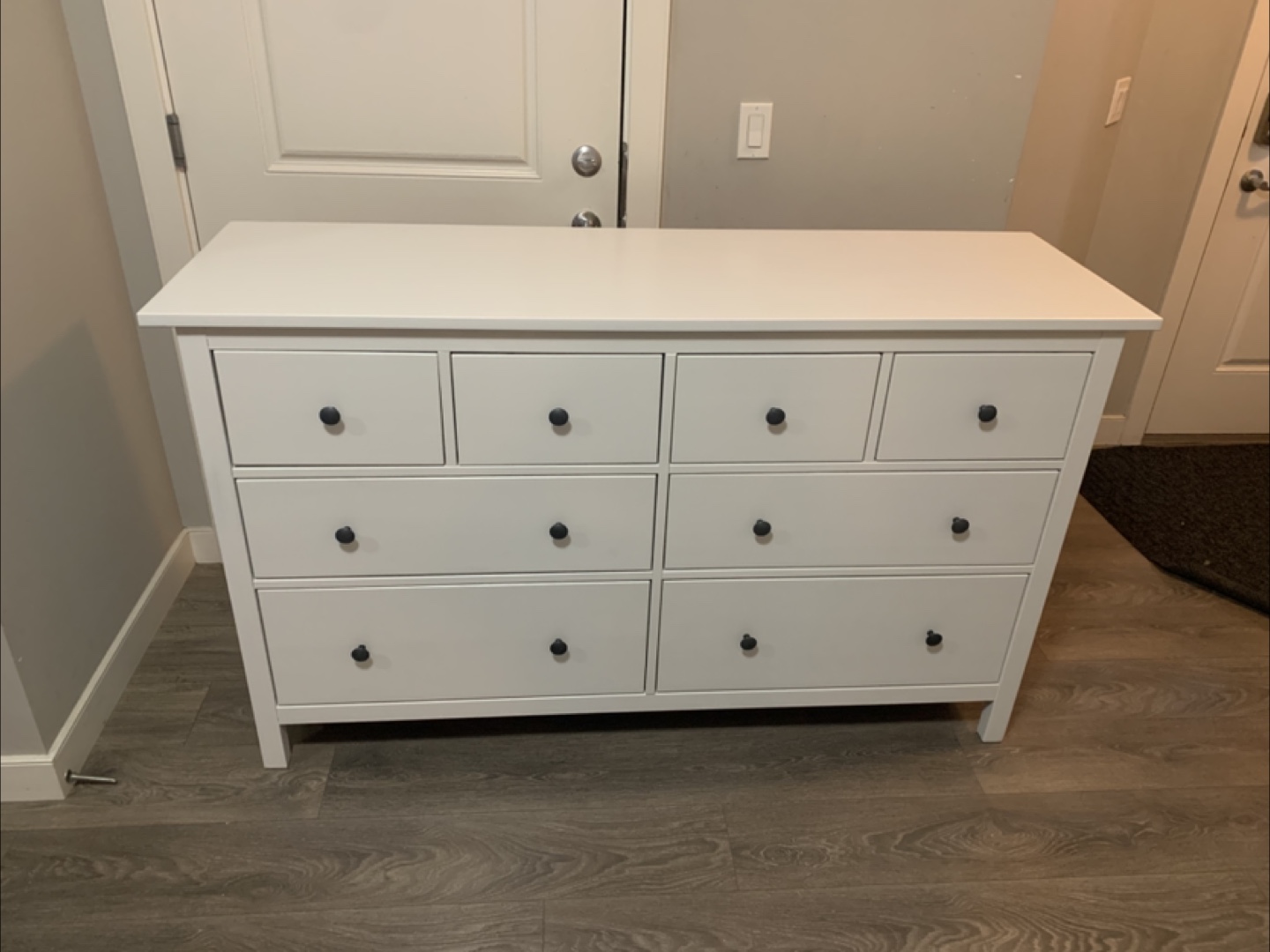 IKEA HEMNES 8-Drawer Dresser - White - photo 2