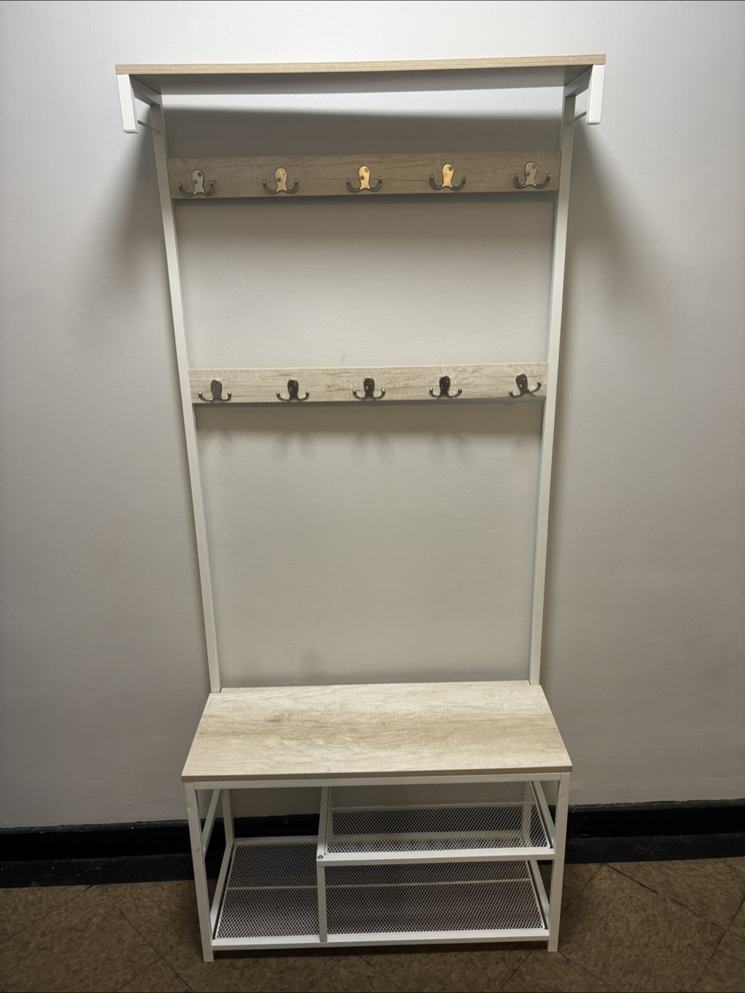 Hall Tree with Bench and Shoe Storage