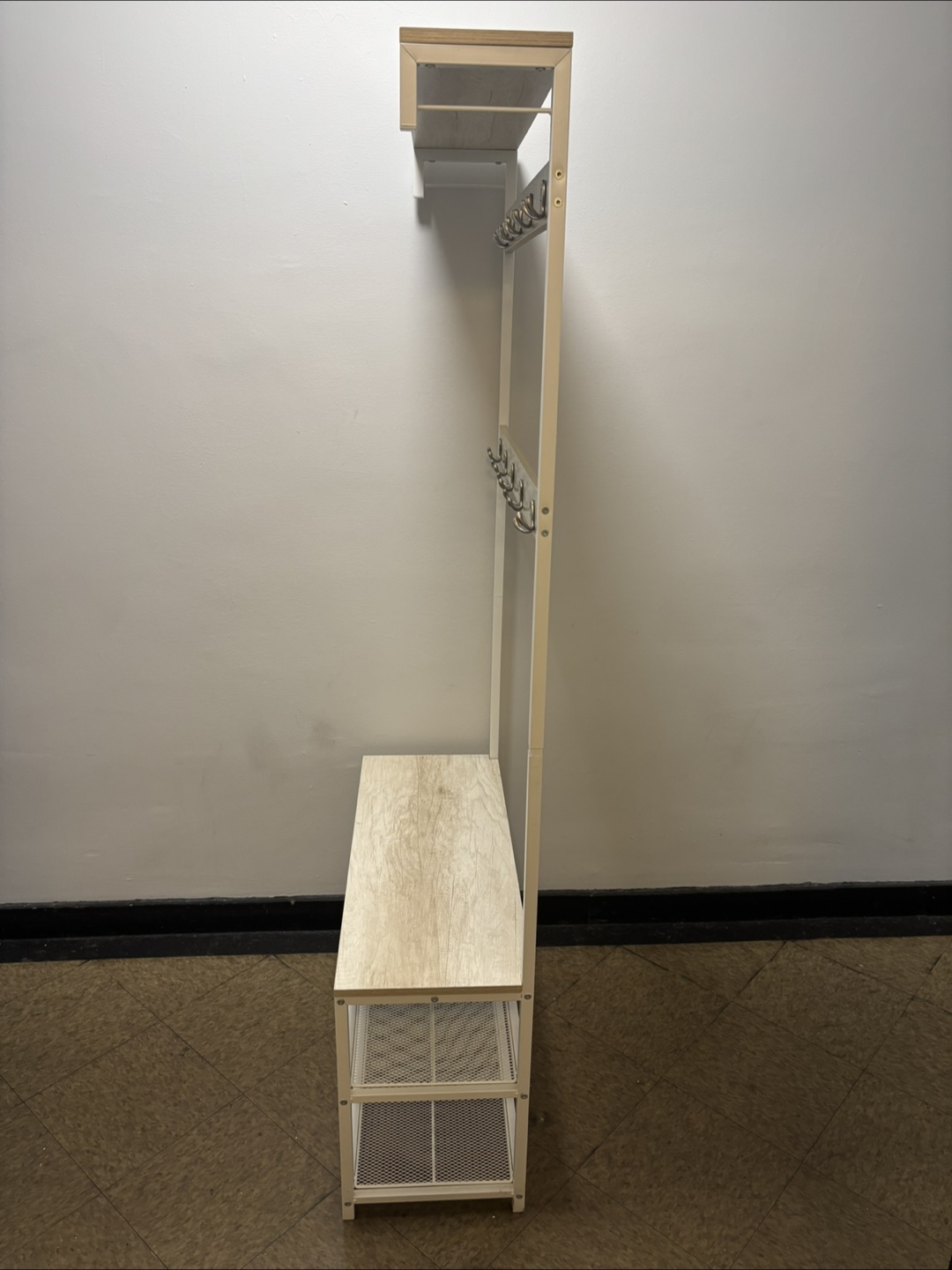 Hall Tree with Bench and Shoe Storage - photo 4