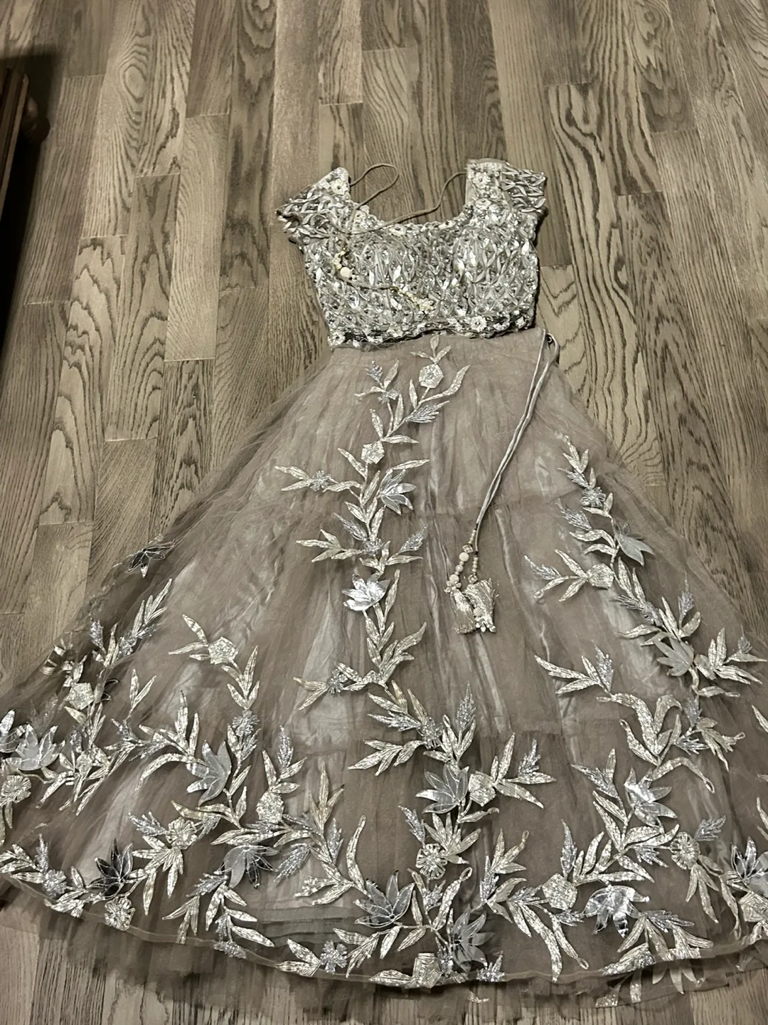 Gorgeous Grey and Silver Lehenga Choli thumbnail
