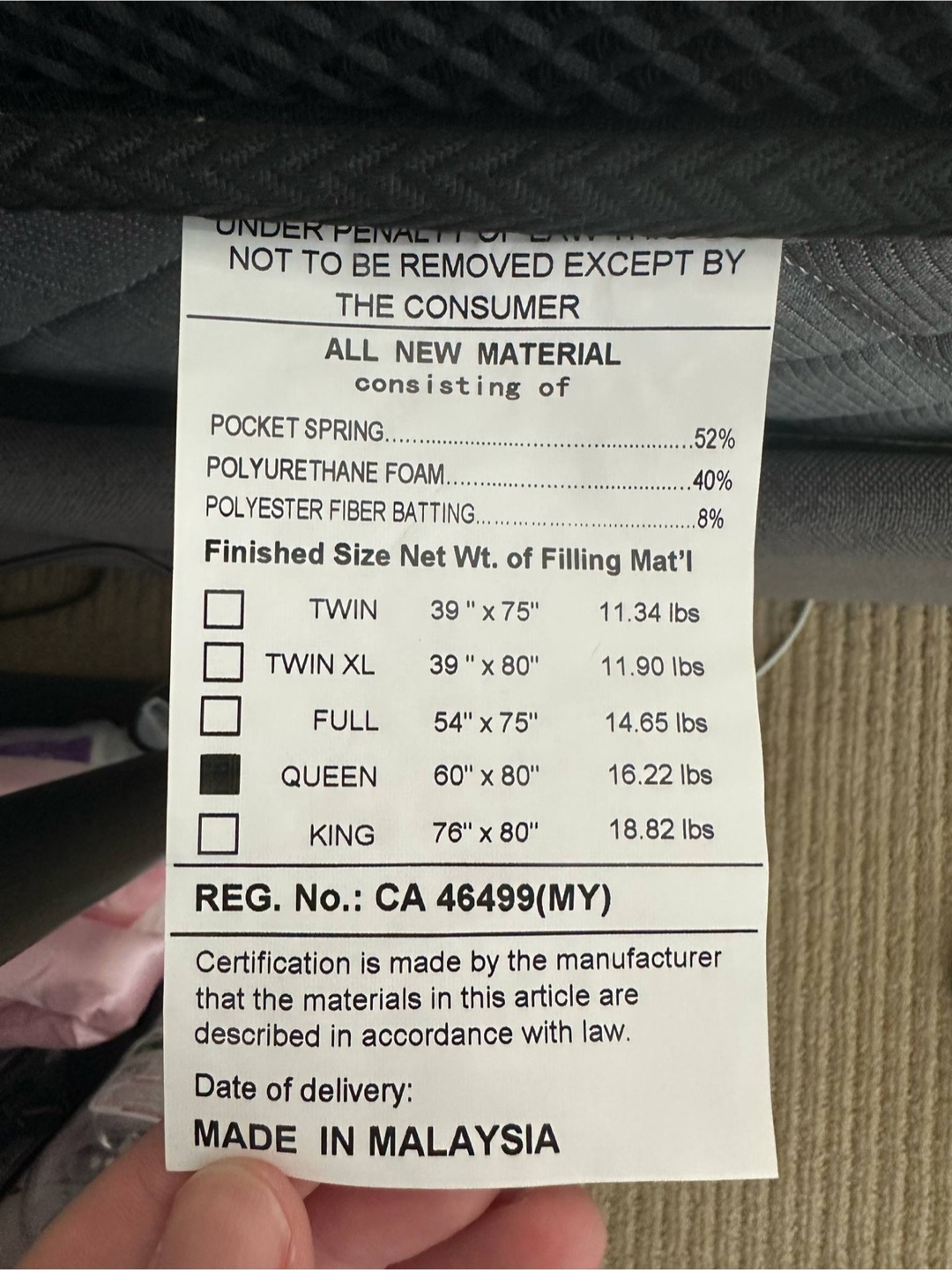 Crystall Mattress - Queen Size - photo 2
