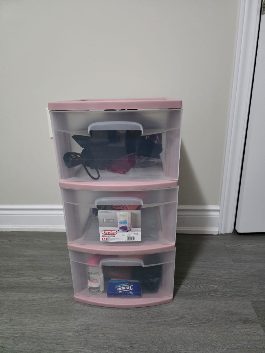 Sterilite 3-Drawer Storage Unit - Pink - photo 3