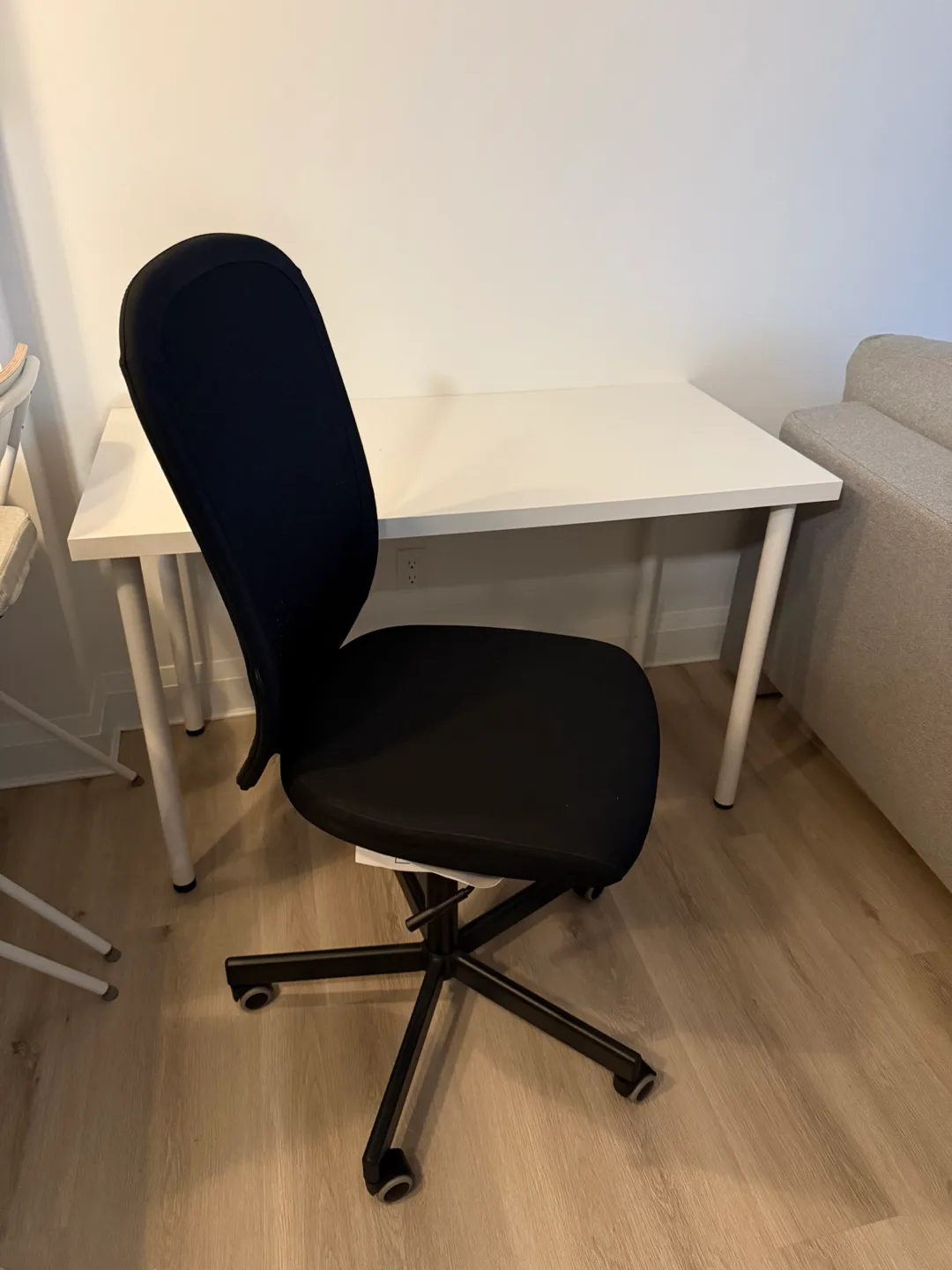 White Desk and Black Office Chair thumbnail