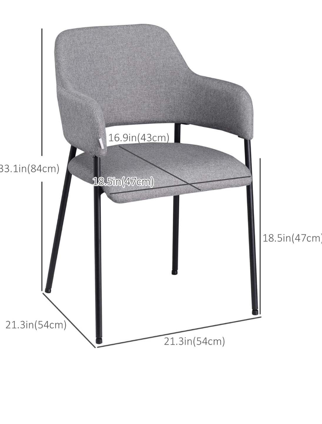 2 Beige Armchairs with Black Legs - photo 2