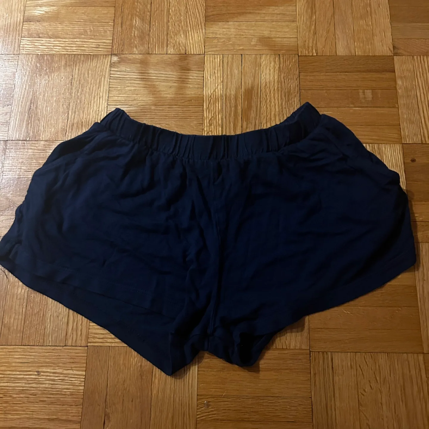 H&M Navy Blue Pajama Shorts thumbnail