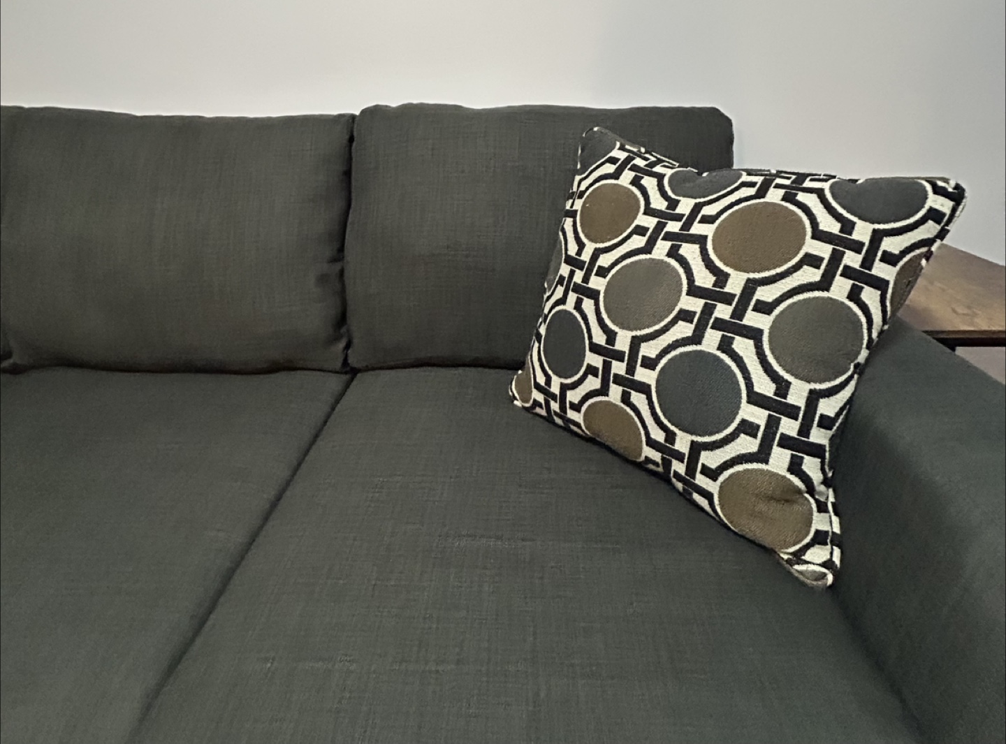 Dark Grey Sectional Sofa - photo 3