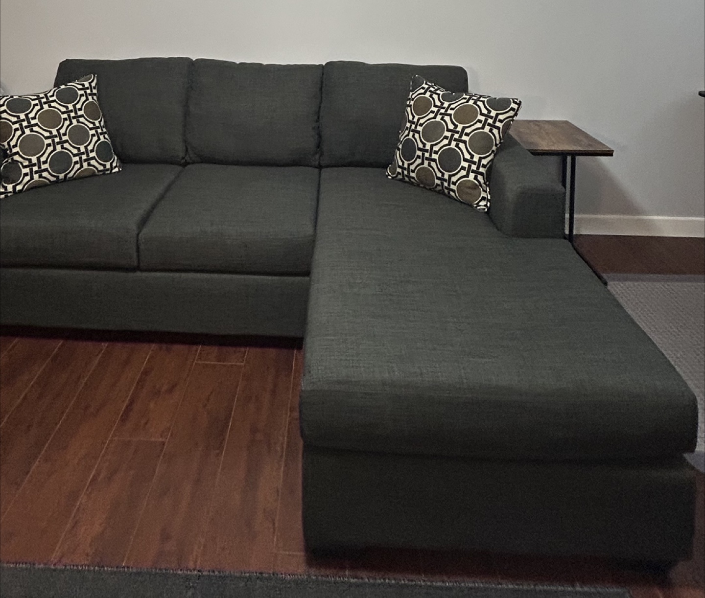 Dark Grey Sectional Sofa - photo 2
