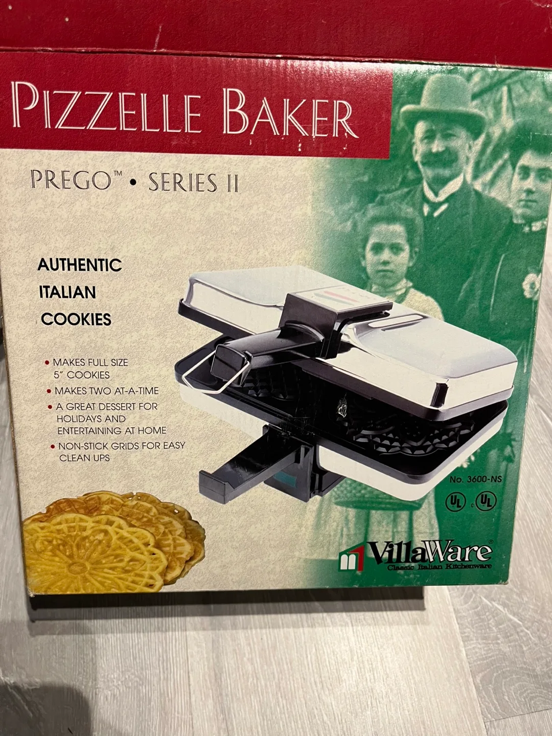 Prego Series II Pizzelle Baker by VillaWare
