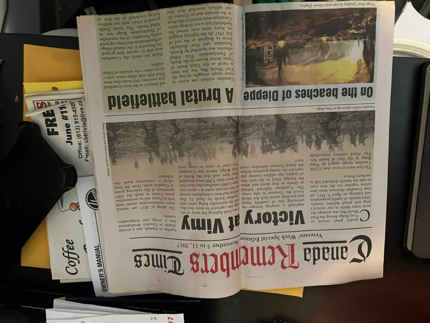 Canada Remembers Newspaper - Vimy Ridge & Passchendaele thumbnail