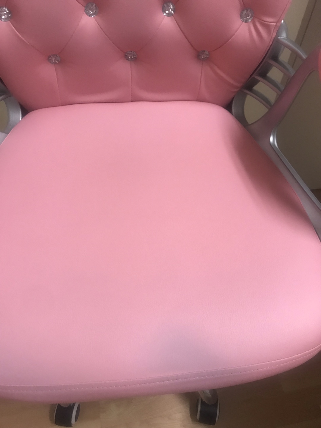 Pink Diamond Tufted Office Chair - photo 2