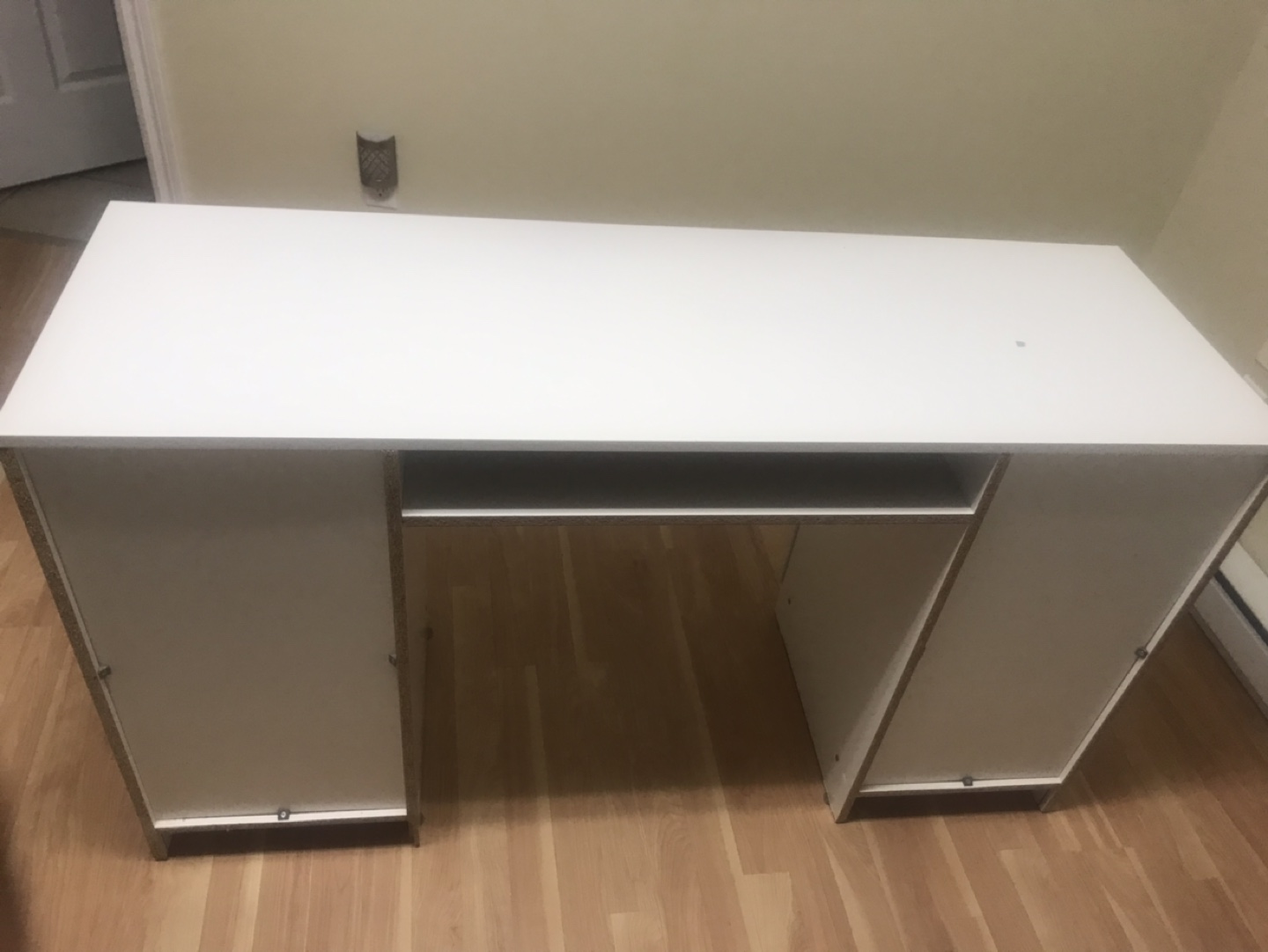 White Desk with Storage