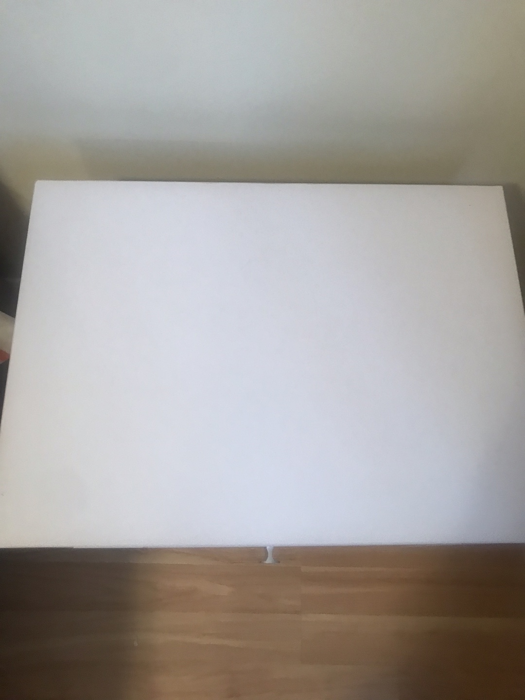 White Nightstand with Drawer and Shelf - photo 3