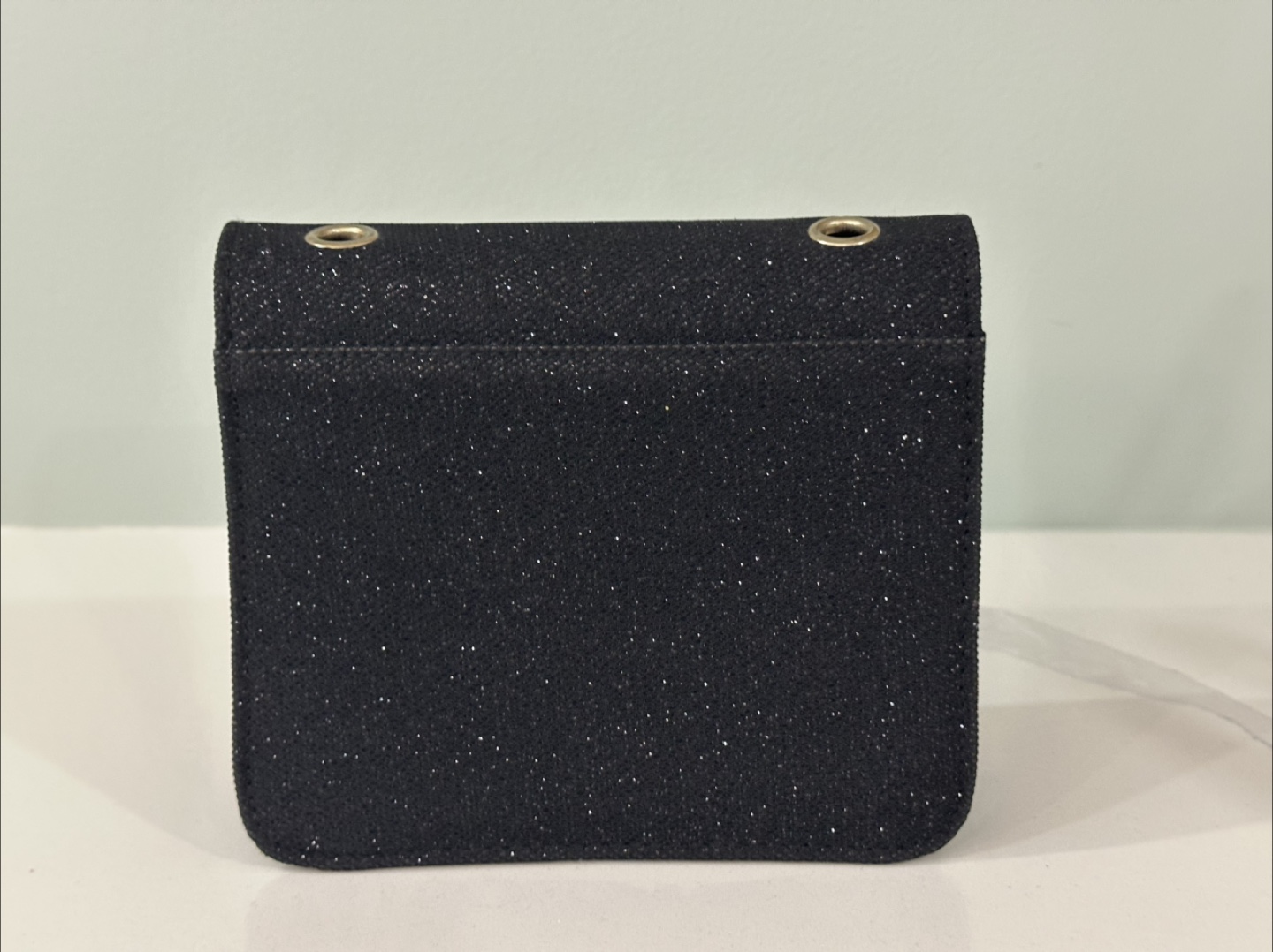 Black Sparkle Bow Clutch - photo 2