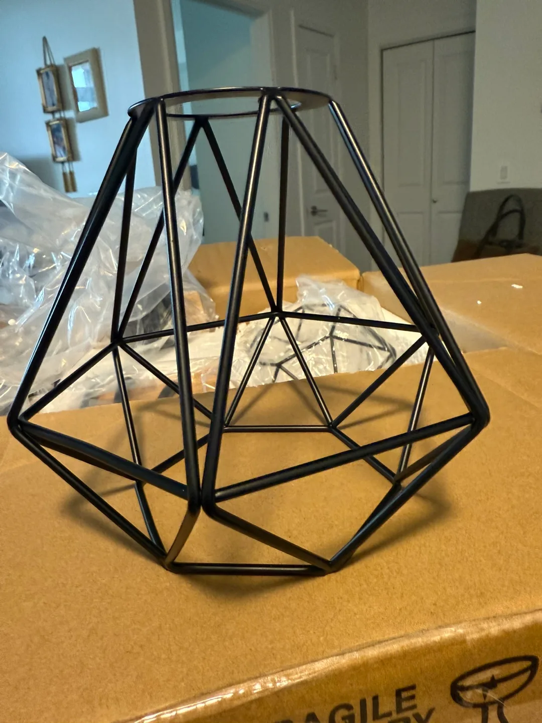 3-Light Wood and Metal Pendant Light Fixture for bathroom image indicator(3)