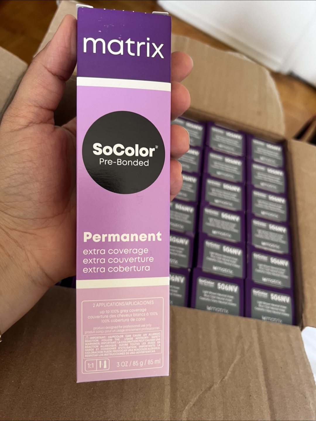 Bulk Matrix SoColor Pre-Bonded Permanent Hair Colour 506NV
