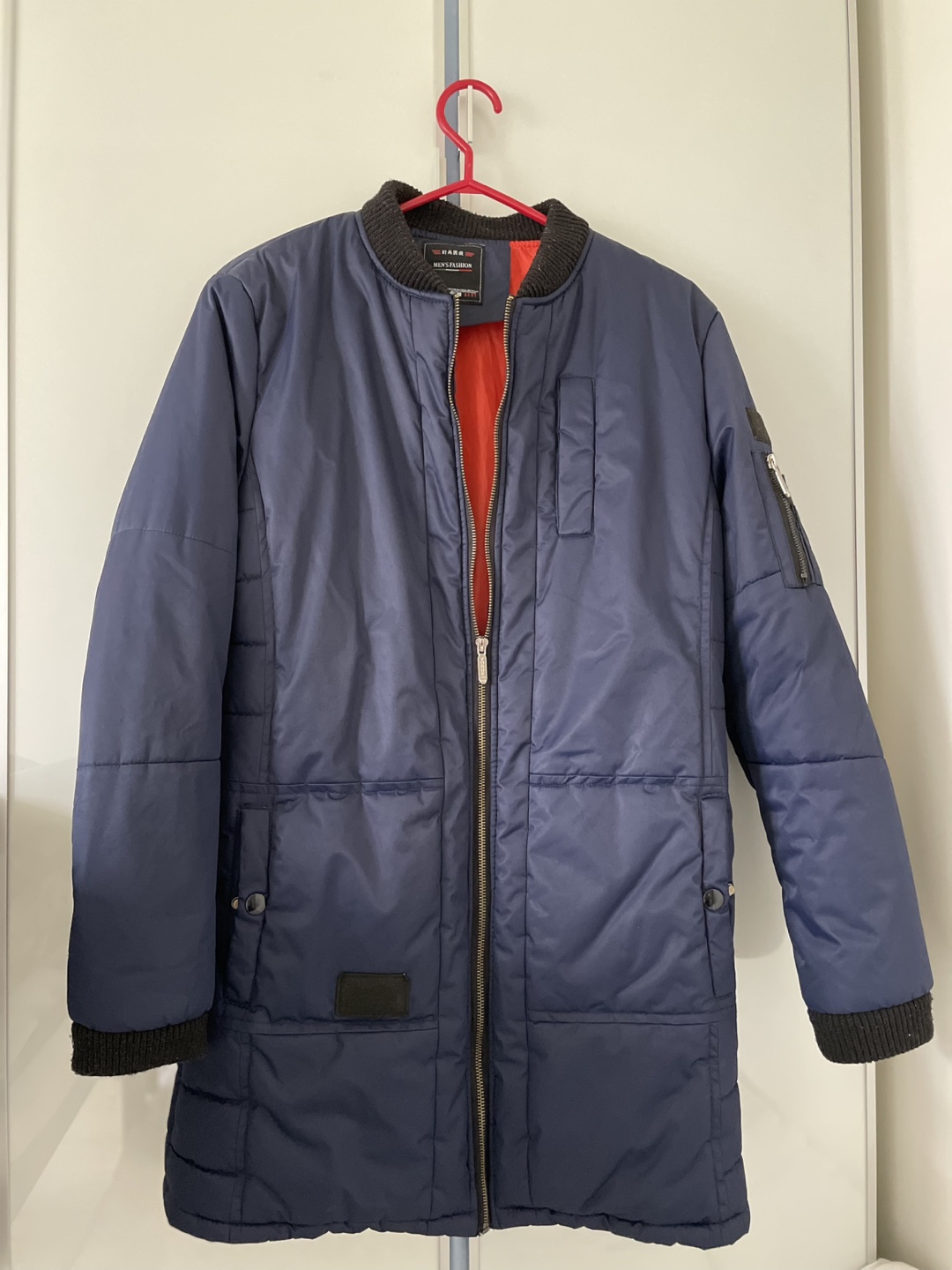 Navy Blue Puffer Jacket - Size 14