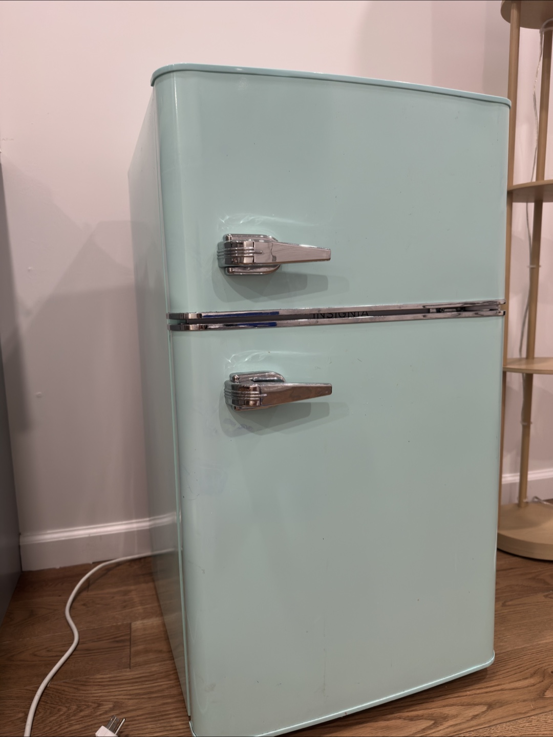 Mini Fridge - Retro Style - Light blue