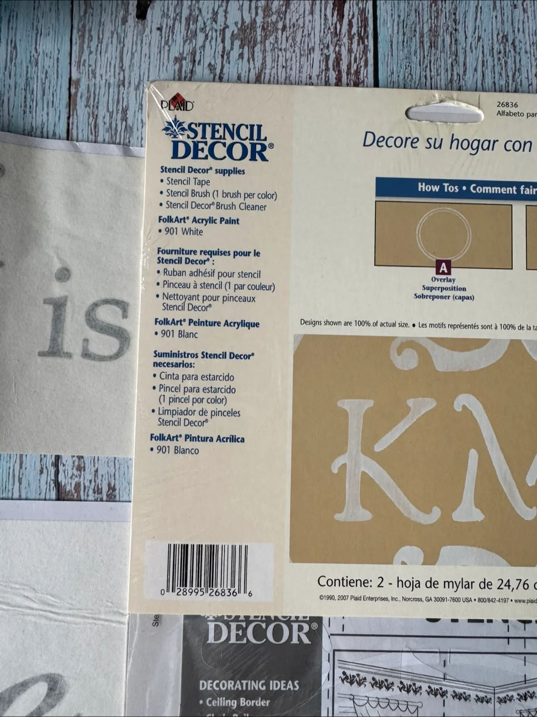 Decor Monogram Stencil Set & Quote Decals image indicator(6)