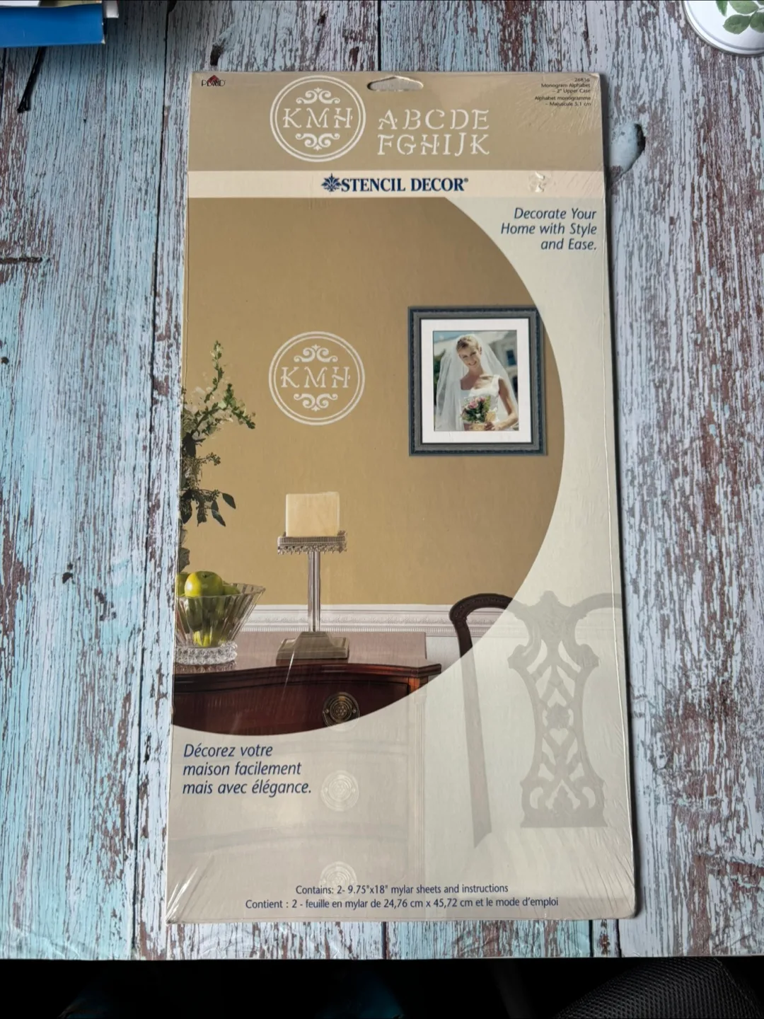 Decor Monogram Stencil Set & Quote Decals image indicator(3)