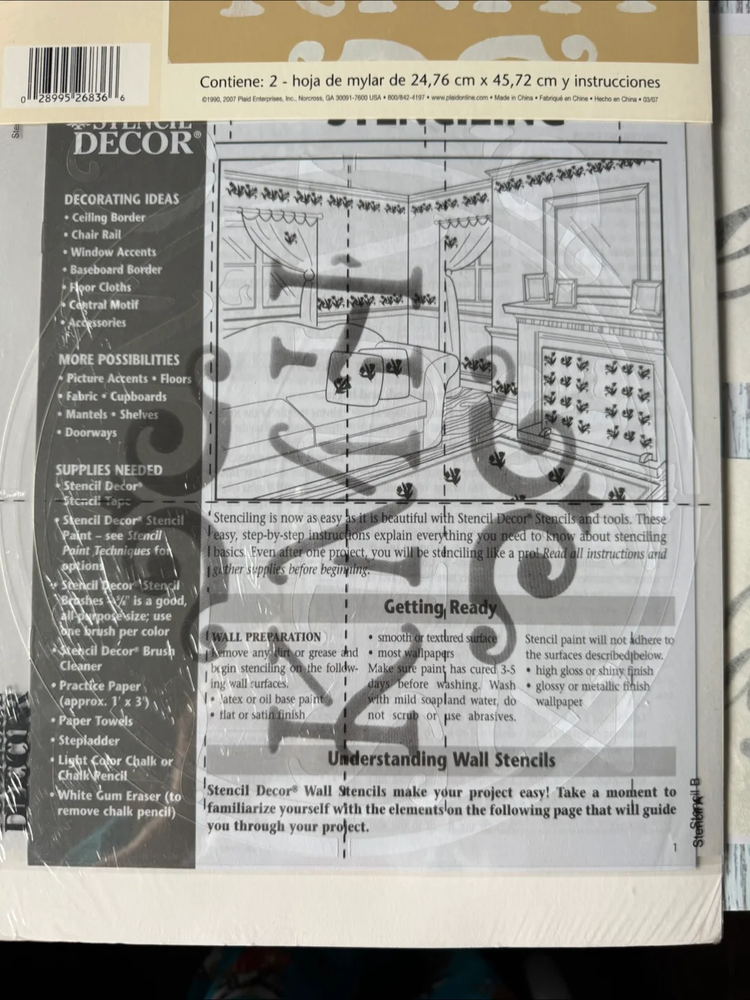 Decor Monogram Stencil Set & Quote Decals image indicator(7)