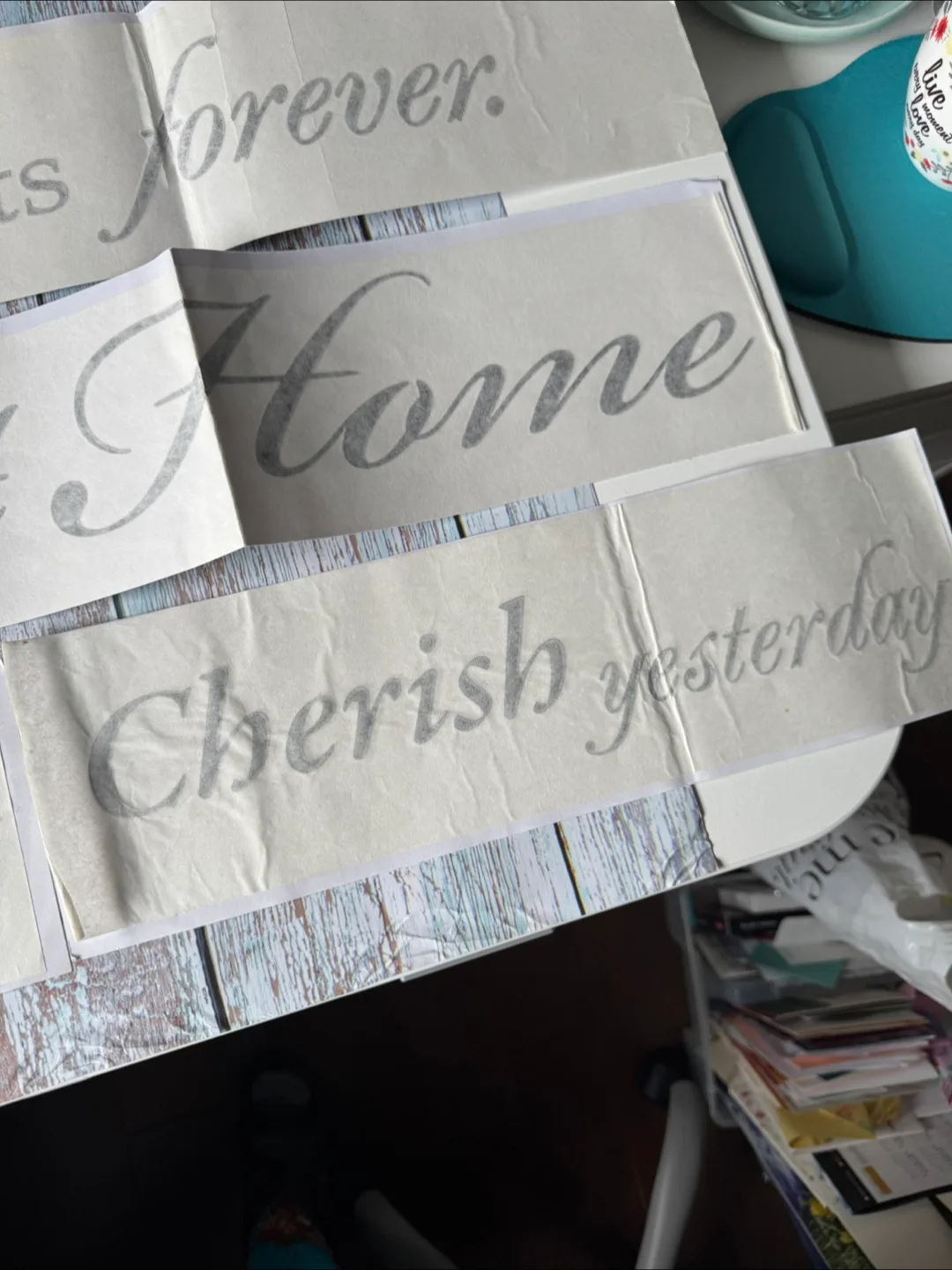 Decor Monogram Stencil Set & Quote Decals image indicator(10)