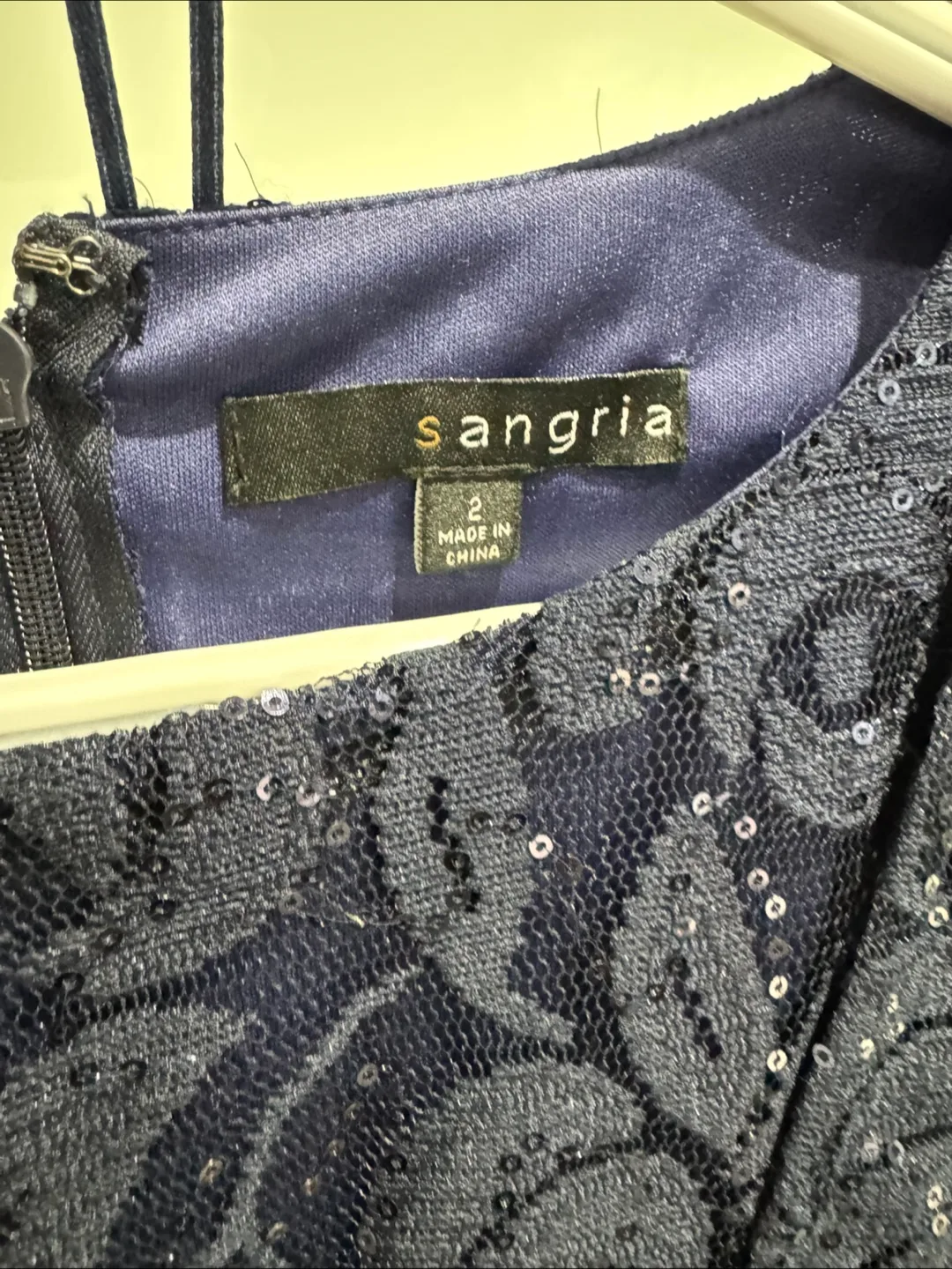 Navy Blue Lace & Taffeta Prom Dress with Bolero image indicator(7)