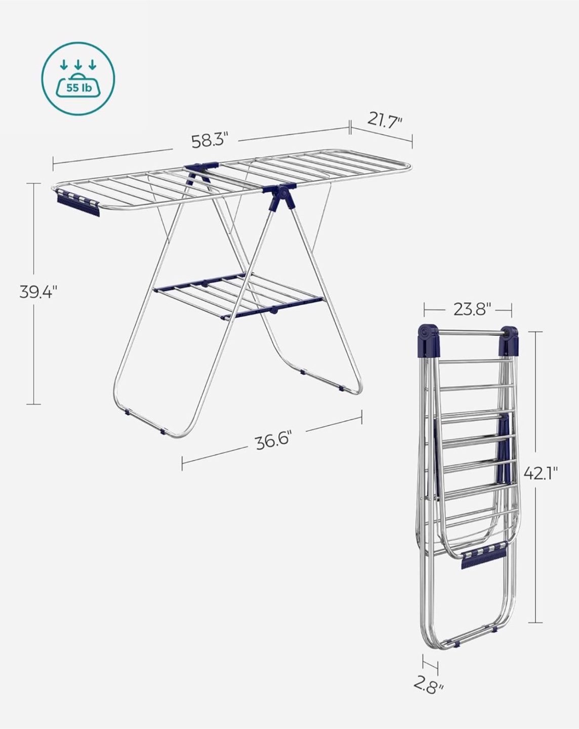 Foldable Clothes Drying Rack - photo 4