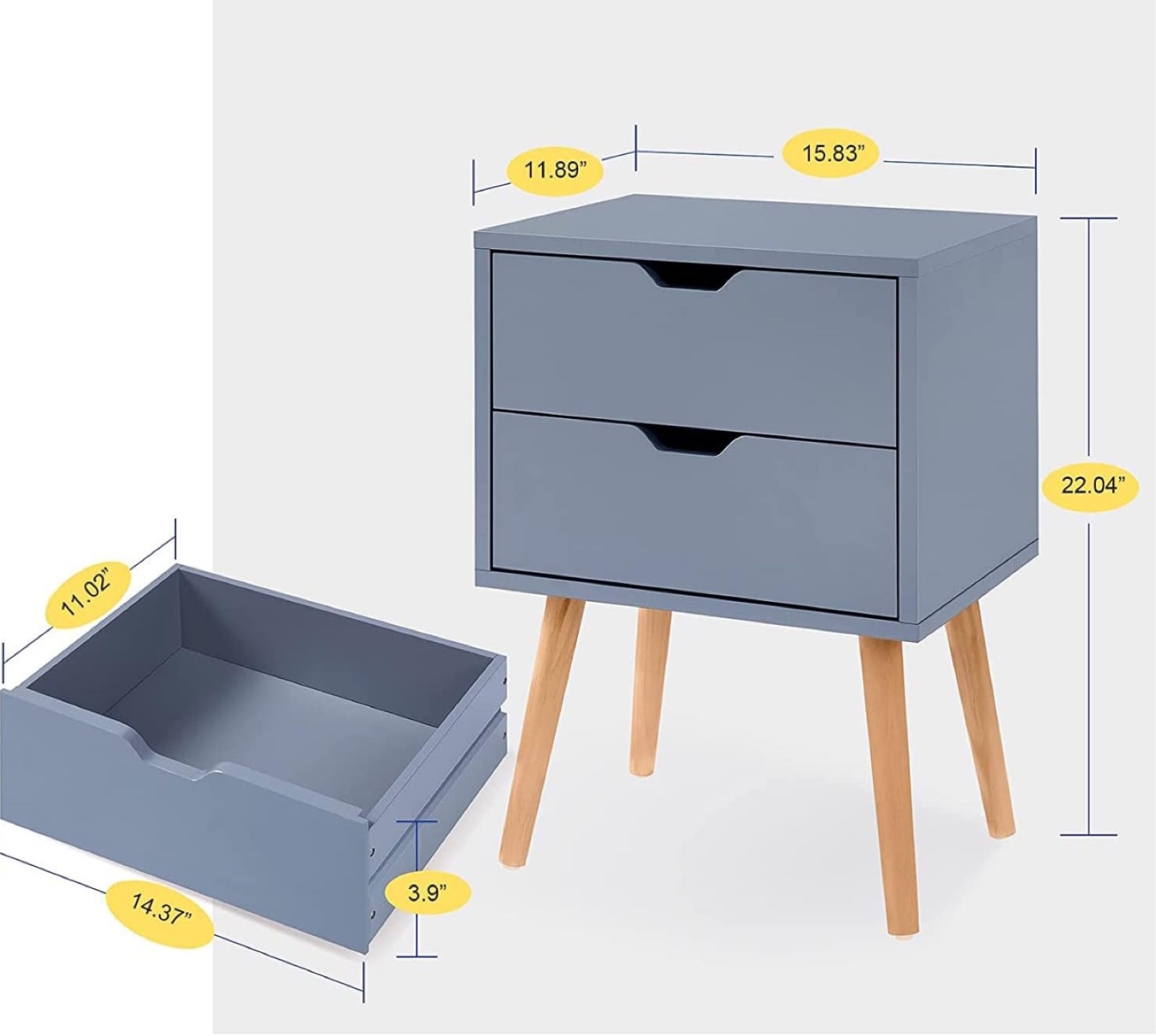 Set of 2 Nightstands - photo 3