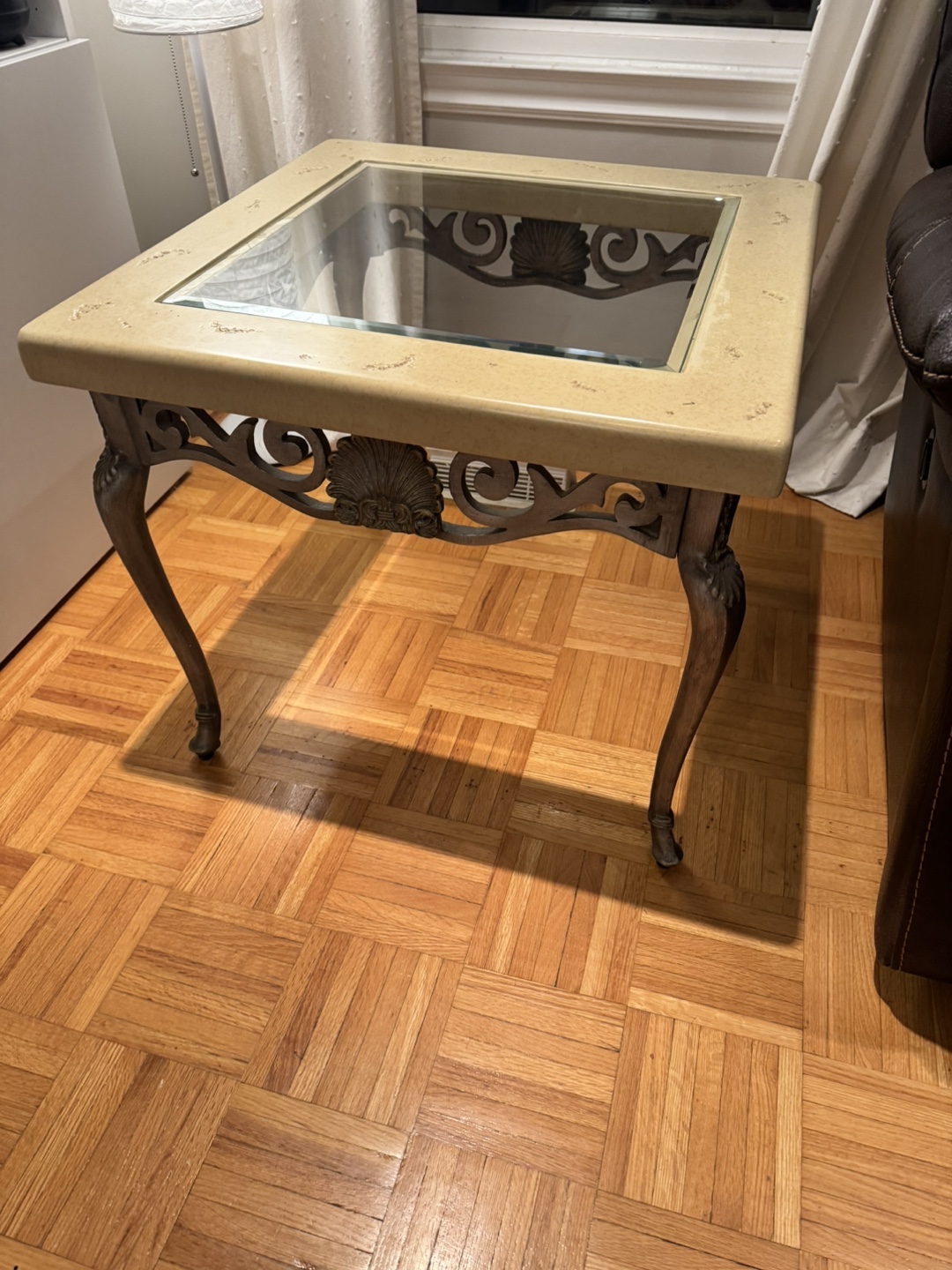Three-Piece Glass-Top Coffee Table Set - photo 4