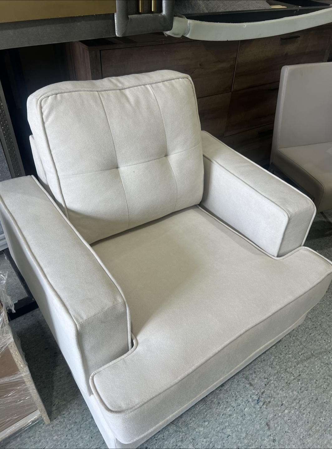 Cream-coloured Armchair - photo 2