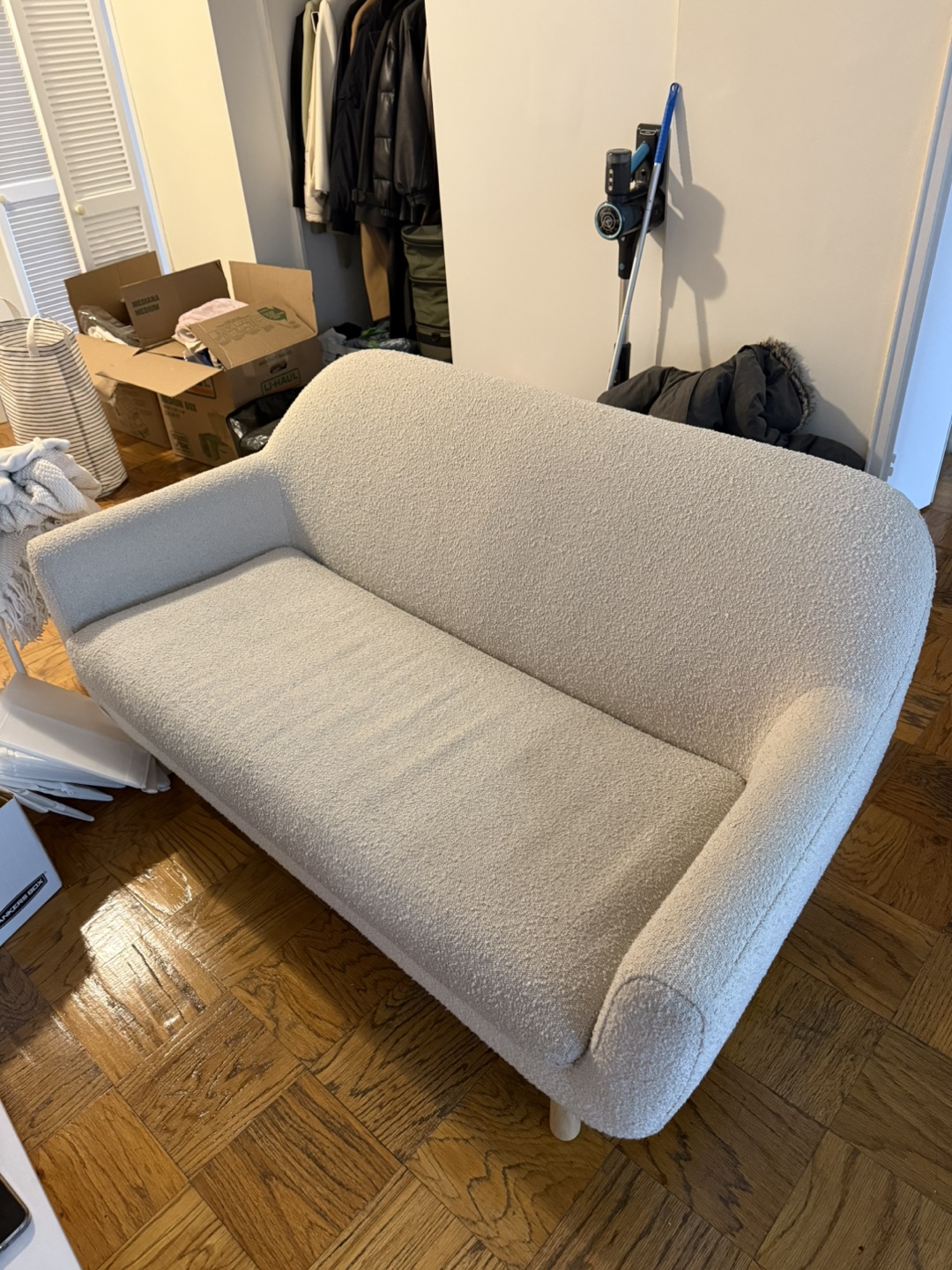Article Gabriola 64” Loveseat - Ivory Boucle - photo 2