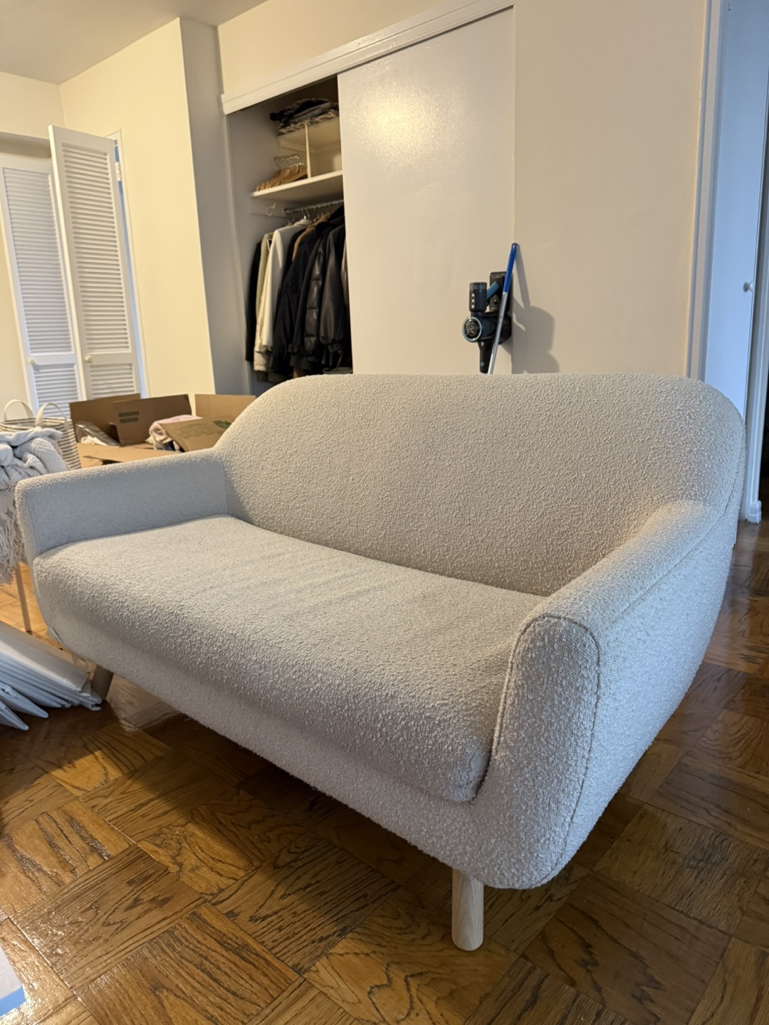 Article Gabriola 64” Loveseat - Ivory Boucle - photo 3