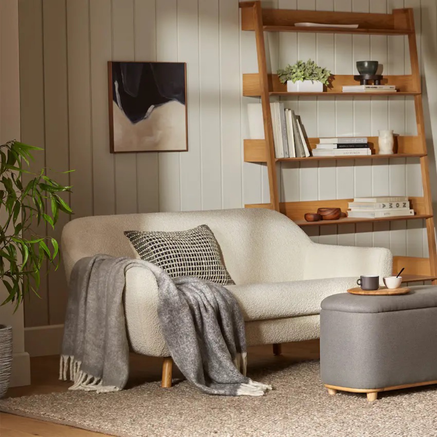 Article Gabriola 64” Loveseat - Ivory Boucle - photo 5