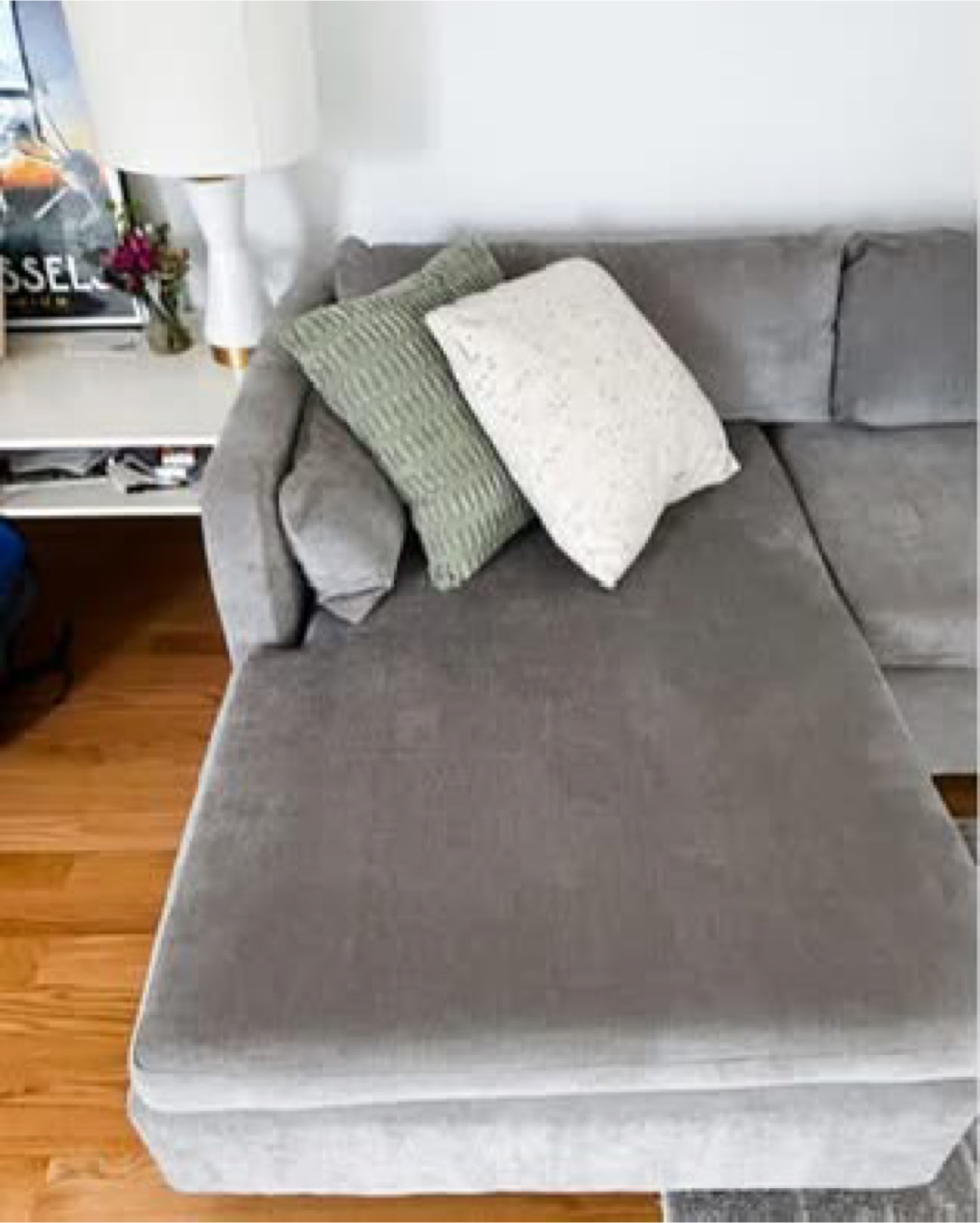 West Elm Gray Sectional Couch - photo 5