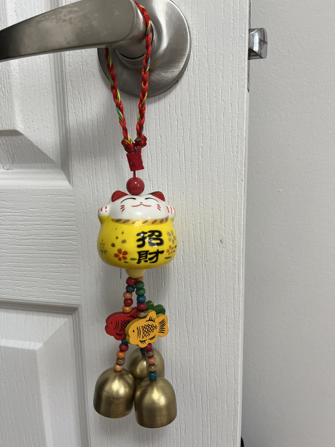 95% new🌈Maneki Neko Bell Decoration - photo 3