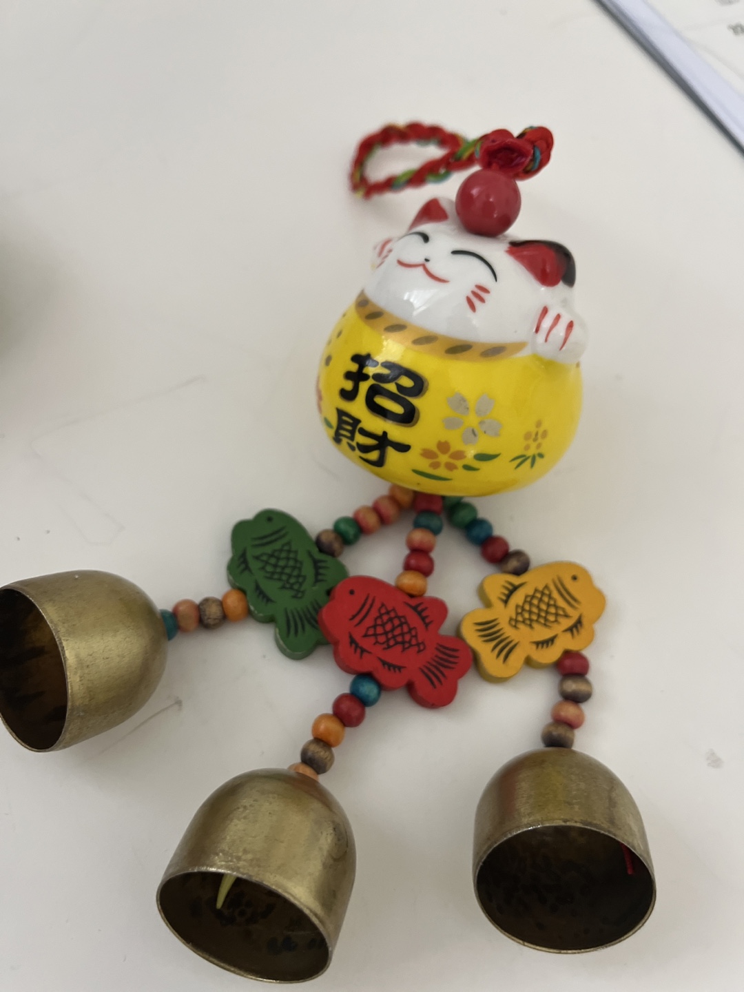 95% new🌈Maneki Neko Bell Decoration