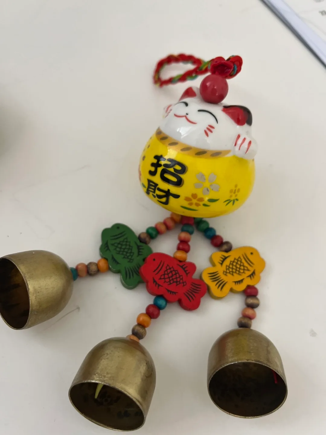 95% new🌈Maneki Neko Bell Decoration thumbnail