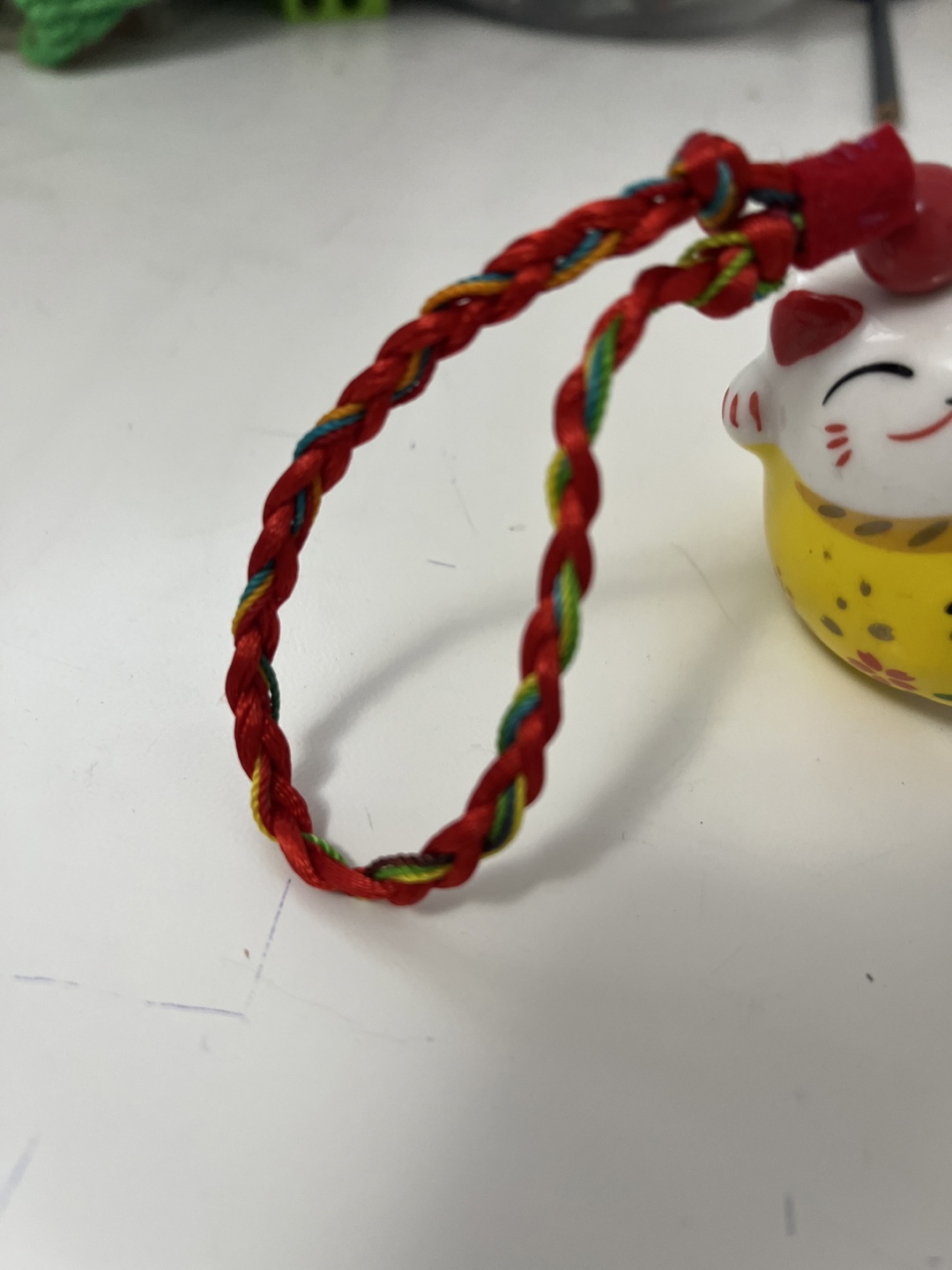 95% new🌈Maneki Neko Bell Decoration - photo 4