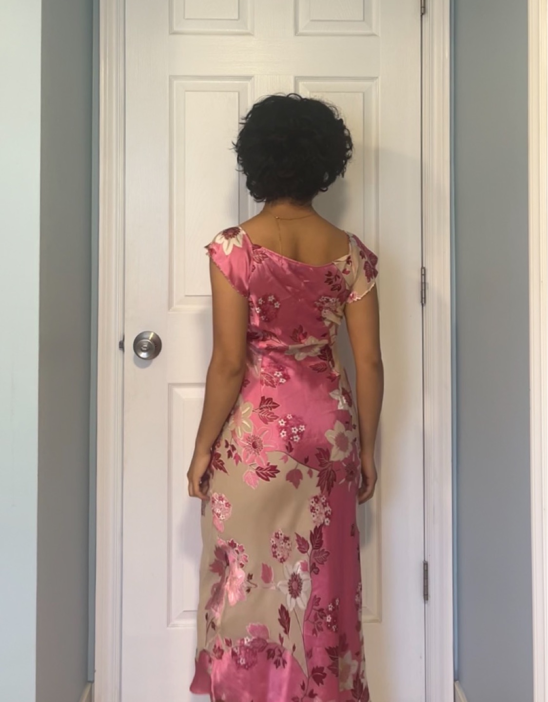 Pink and Cream Floral Maxi Dress 🌸 - photo 2