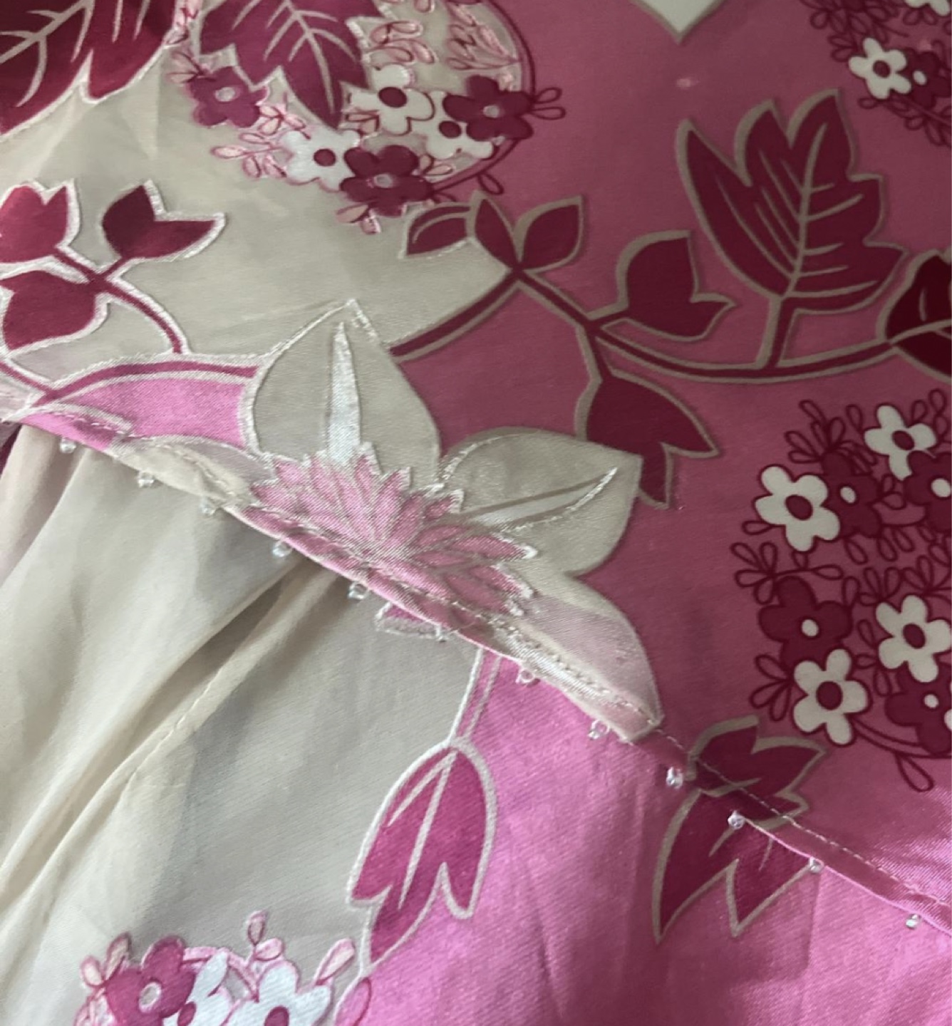 Pink and Cream Floral Maxi Dress 🌸 - photo 5