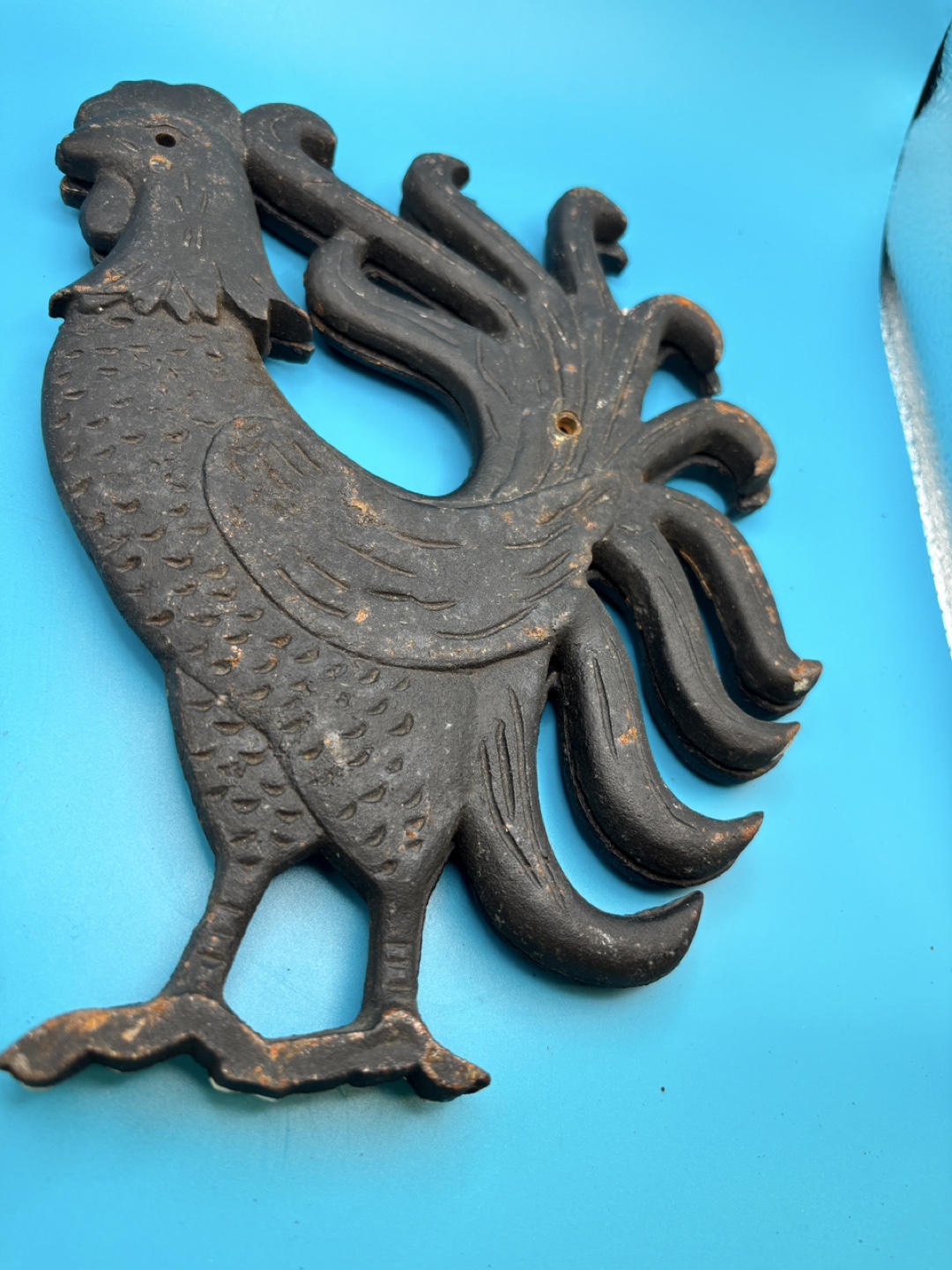 Pair of Vintage Rooster Wall Decor - photo 5